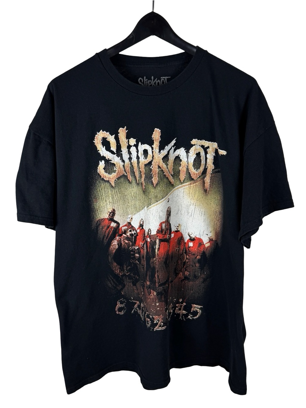 Mens Slipknot RARE Grunge Rock Band Tour Double Sided Graphic Shirt Size 2XL